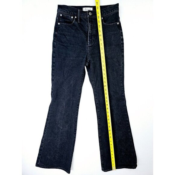 Madewell Size 25X32 Women's Black The Perfect Vintage Flare Denim Jeans Logo Tag - Picture 12 of 12